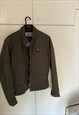 VINTAGE DIESEL ARMY GREEN COLLARLESS JACKET. SIZE M