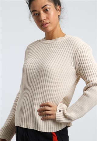 90S TOMMY HILFIGER CABLE KNIT SWEATSHIRT