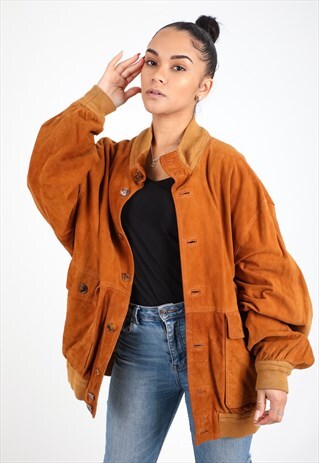 VINTAGE UNBRANDED SUEDE JACKET J715