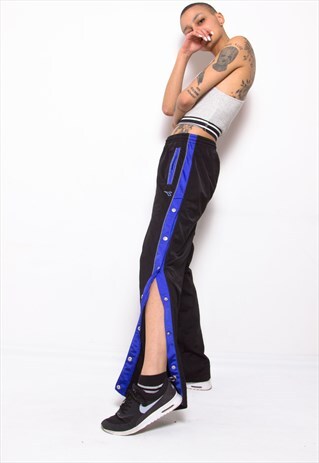 VINTAGE 90S DIADORA SIDE POPPER TRACK PANTS ID:7209