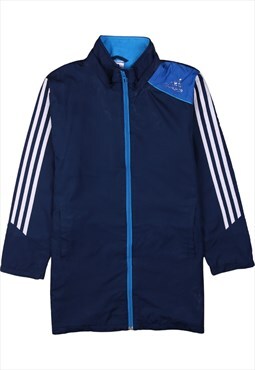 Vintage 90's Adidas Windbreaker Sportswear Full Zip Up Blue