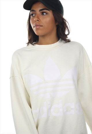 VINTAGE ADIDAS BIG TREFOIL OVERSIZED SWEATSHIRT JUMPER