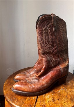Vintage 1990s Cowboy Boots  in Brown UK 11 EU 45