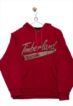 Vintage Timberland  Hoodie Timberland Print Red
