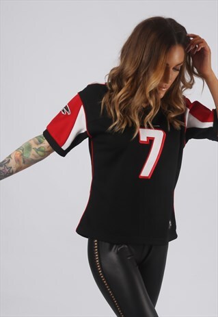 VINTAGE NFL T-SHIRT FOOTBALL JERSEY TOP UK 12 (F2A)