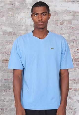 VINTAGE LACOSTE LOGO T-SHIRT BLUE