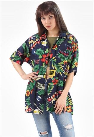 HAWAIIAN SHIRT 80S SHORT SLEEVE UNISEX