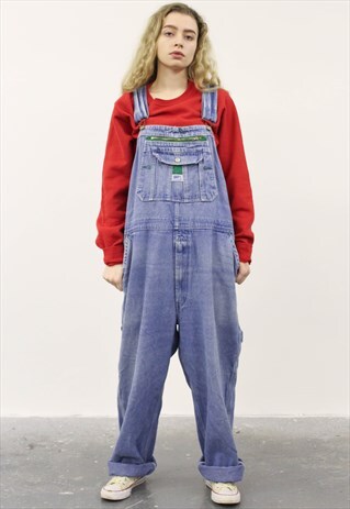 VINTAGE LIBERTY BLUE DENIM DUNGAREES