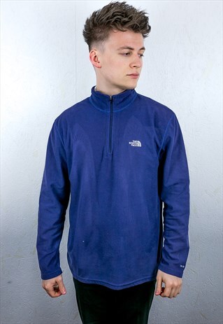 VINTAGE NORTH FACE 1/4 ZIP SWEATSHIRT