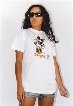 Vintage 90s Cartoon Minnie Mouse Printed Graphic T-shirt