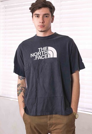 VINTAGE NORTH FACE T-SHIRT LOGO 90S L 7.8