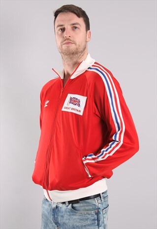 VINTAGE ADIDAS GREAT BRITAIN JACKET MEDIUM