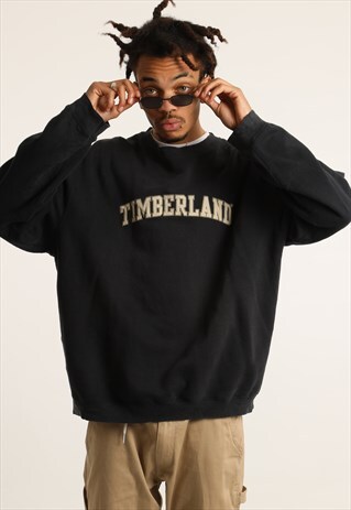 VINTAGE TIMBERLAND EMBROIDERED SPELLOUT SWEATSHIRT