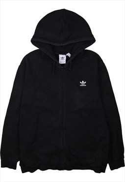 Adidas 90's Full Zip Up Hoodie XLarge Black