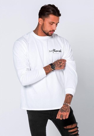 MINI GRAPHIC LONG SLEEVED T-SHIRT - WHITE
