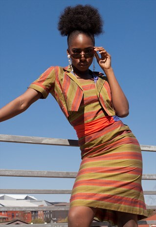 VINTAGE 60'S MOD STYLE COCKTAIL DRESS