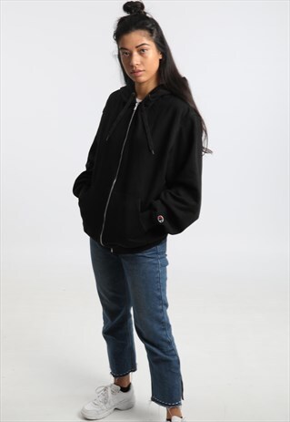 90S CHAMPION EMBROIDERED ZIPPED SWEATSHIRT