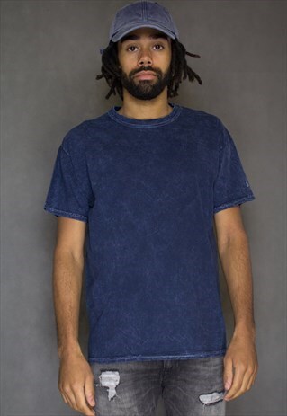 SALE - MINERAL WASH NAVY TEE