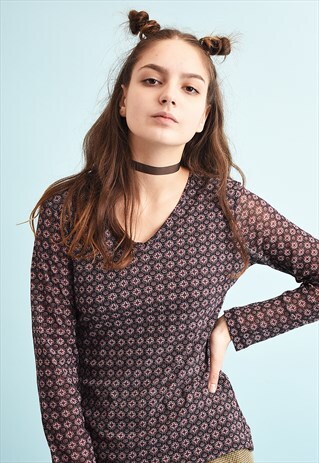 Y2K MESH STRETCH PARTY TEEN KITSCH TOP