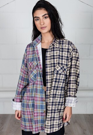 VINTAGE CORDUROY FLANNEL UNISEX RECONSTRUCTED SHIRT