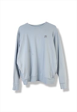 Vintage Fila Sweatshirt Basic in Blue XXL