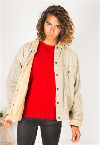 VINTAGE 80S LEVIS WINTER SHEEPSKIN JACKET / R1241C808