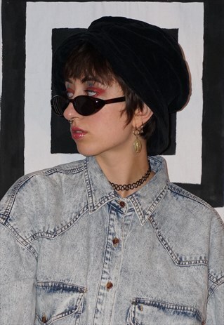 VINTAGE 90'S / Y2K SLIM OVAL TORTOISESHELL SUNGLASSES