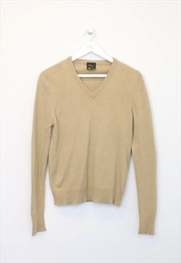 Vintage St Michael knit sweatshirt in beige. Best fits S