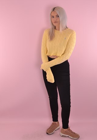 RALPH LAUREN CROPPED AND DISTRESSED JUMPER GJ2119