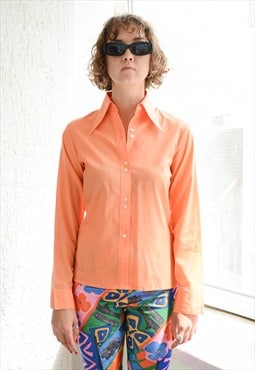 Vintage 70's Orange Thin Shirt