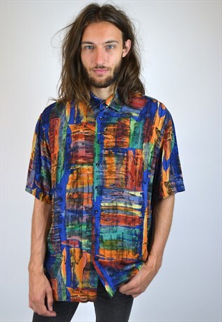 VINTAGE 90'S ABSTRACT PRINT SHIRT