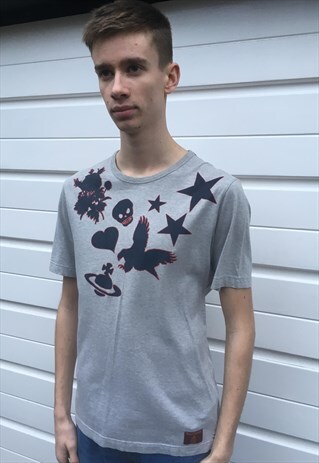 MENS VIVIENNE WESTWOOD GREY SHORT SLEEVE TSHIRT TOP