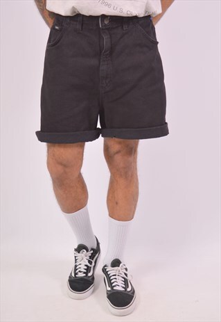 VINTAGE LEE DENIM SHORTS BLACK