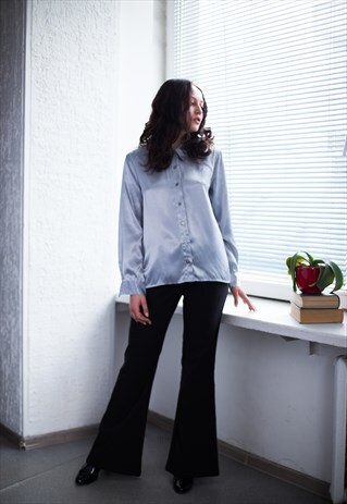 VINTAGE 80'S SILVER SHIMMERING SHIRT