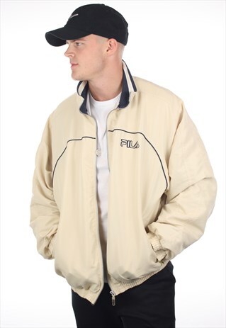 VINTAGE FILA SMALL LOGO WINDBREAKER JACKET