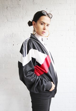 VINTAGE 90'S LADIES ADIDAS OVERSIZE TRACK JACKET