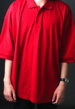 Vintage red poloshirt slazenger shirt