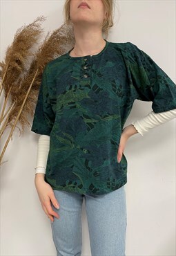 Cool Retro Unique Abstract Vintage Green T-shirt