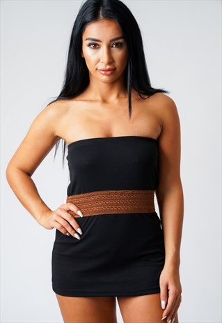 EMMA BLACK OFF SHOULDER MINI DRESS