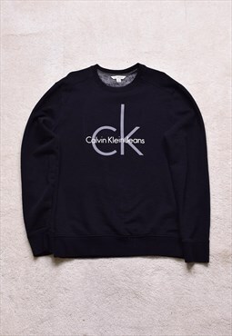 Calvin Klein Black Big Logo Sweater