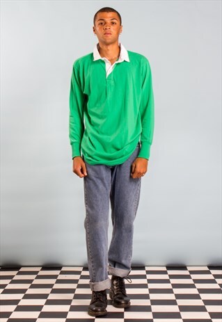GREEN LONG SLEEVED SPORTS TOP