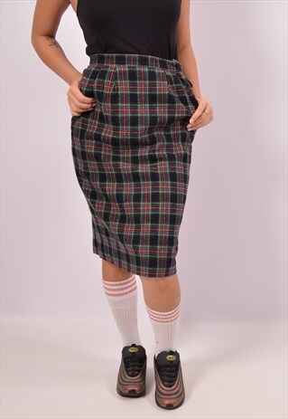 VINTAGE PENDLETON SKIRT CHECK MULTI