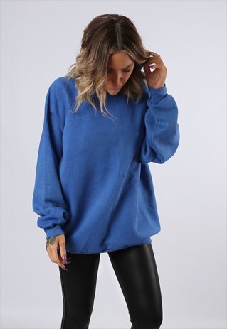 SWEATSHIRT JUMPER OVERSIZED PLAIN UK 18 (FBCE)