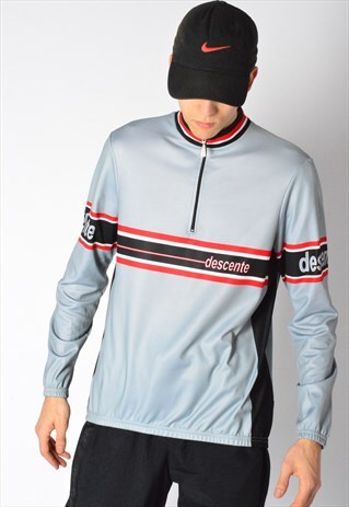 DESCENTE VINTAGE 90S GREY SPORTS TOP