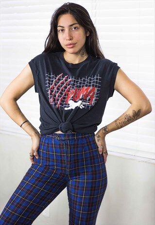 VINTAGE PUMA T-SHIRT LOGO 80S L 5.9