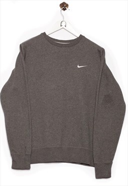 Vintage Nike Sweater Logo Embroidery Grey