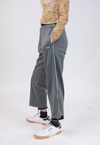 VINTAGE 90S REEBOK GREY TRACKSUIT BOTTOMS