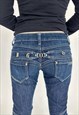 VINTAGE Y2K LOW RISE JEANS WITH LETTERS