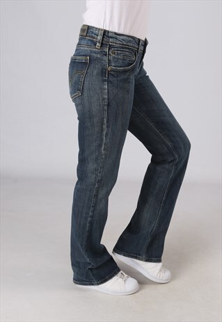 VINTAGE LEVIS 572 BOOTCUT FLARE JEANS UK 10 (9L1C)