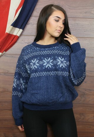 VINTAGE KNIT JUMPER OVERSIZED KNIT